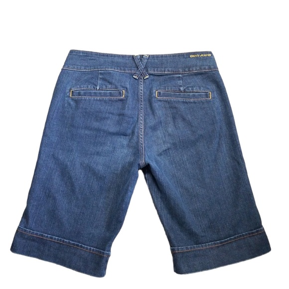 DKNY‎ Jeans Women's Bermuda Cuffed Jean Shorts Sz. 10 - Picture 5 of 10